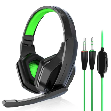 Professional Gamer Headphone Super Bass Over-ear Computer Gaming Headset with Microphone Stereo Wired Headphones for PC PS4 Xbox